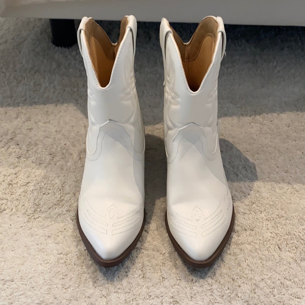 White cowboy boots